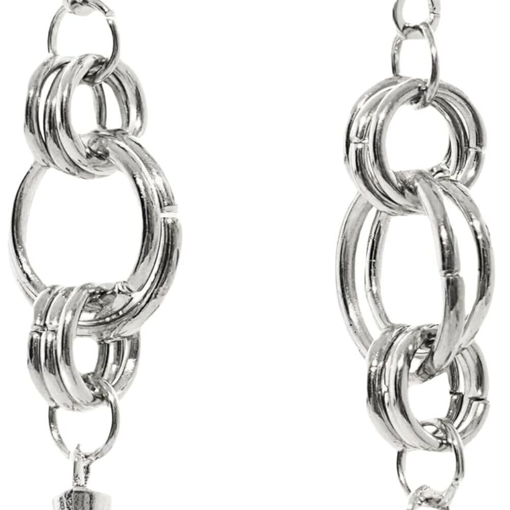 Gothic Punk Silver Spike Earrings Dangle Drop Hoop Jewelry for Women Men